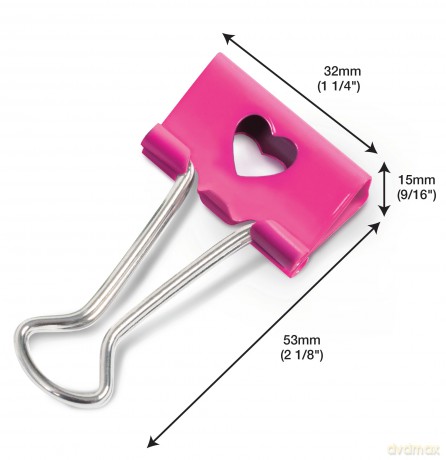 Rapescoâž: 20 RAPESCO Foldbackklammern pink 32,0 m