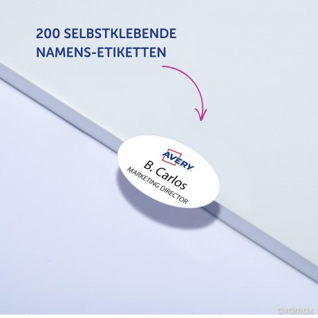 200 AVERY Zweckform Namensetiketten J488