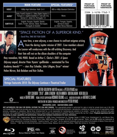 2010: Year We Make Contact [Blu-Ray]