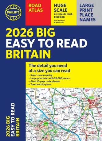 2026 Philips Big Easy to Read Britain Road Atlas [KSIĄŻKA]