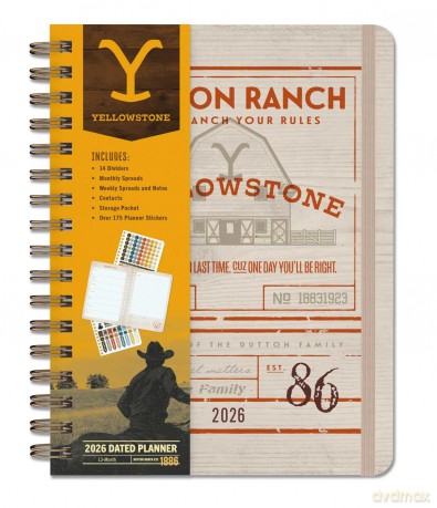 2026 Yellowstone The Dutton Ranch 13Month Weekly Planner [KSIĄŻKA]