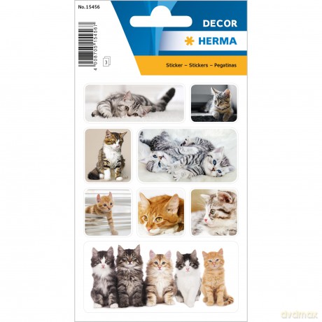 24 HERMA Aufkleber Katzen