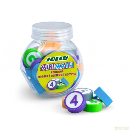Jolly: 24 JOLLY Radiergummi MiniMath