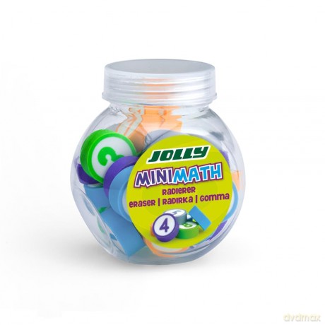 Jolly: 24 JOLLY Radiergummi MiniMath