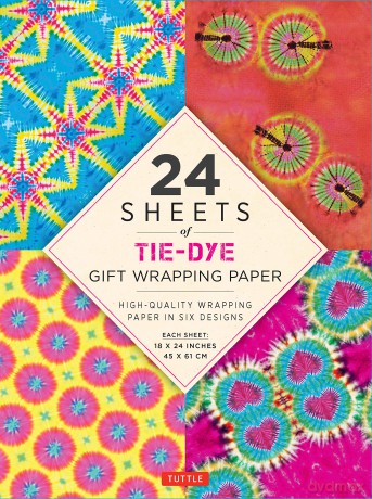 24 Sheets Of Tiedye Gift Wrappin [KSIĄŻKA]