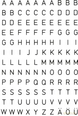 240 HERMA Klebebuchstaben 4154 Buchstabe