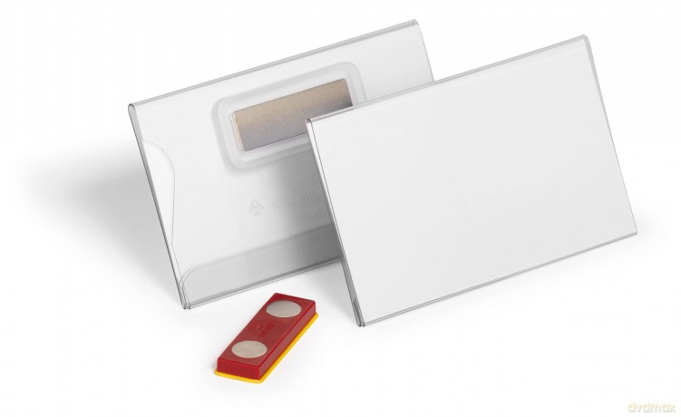 Durable: 25 DURABLE Namensschilder mit Magnet 9,0