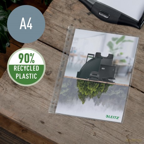 25 LEITZ Prospekthźllen recycle 4021 tra