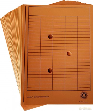 Wekre: 25 Wekre Sammelmappen DIN A4 orange
