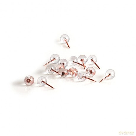 Zeller: 25 Zeller Pinnnadeln "Ball" transparent