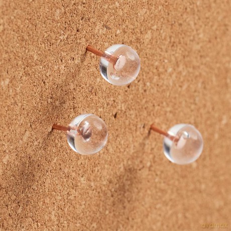 Zeller: 25 Zeller Pinnnadeln "Ball" transparent