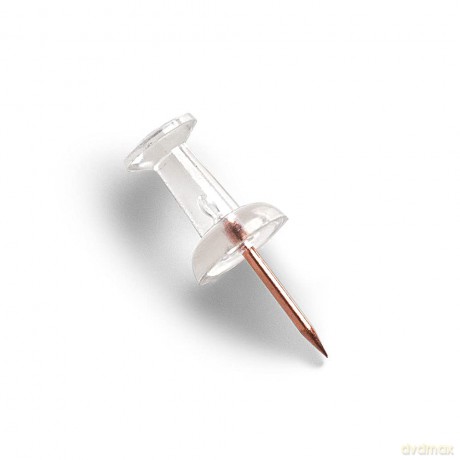 Zeller: 25 Zeller Pinnnadeln "Ball" transparent