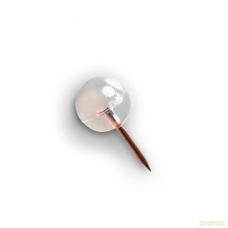 Zeller: 25 Zeller Pinnnadeln "Ball" transparent
