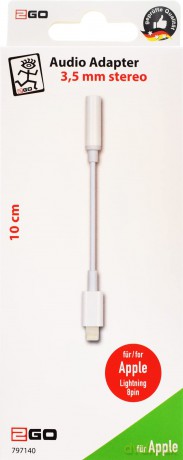 2GO Audio-Adapter Stereo Lightning 20c