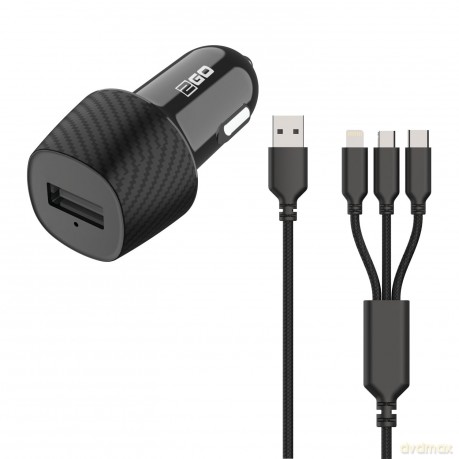2GO KFZ-Ladegert 3000mA 3in1 Micro-USB,