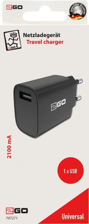 2GO Ladegert 12W 1x USB-A schwarz