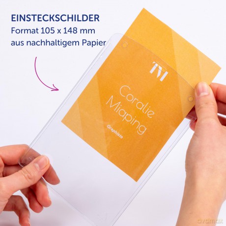 Avery Zweckform: 3 AVERY Zweckform Namensschilder mit Tex