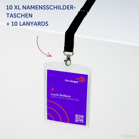 Avery Zweckform: 3 AVERY Zweckform Namensschilder mit Tex