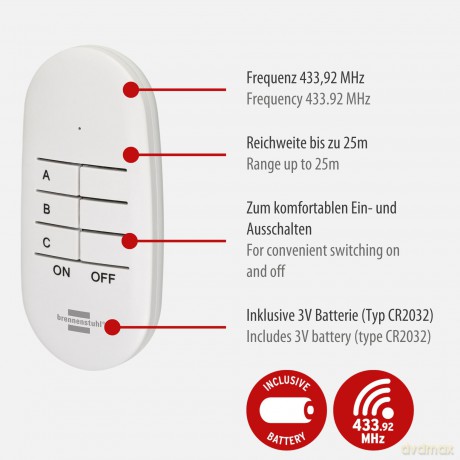 3 brennenstuhl Comfort-Line Mini Funkste