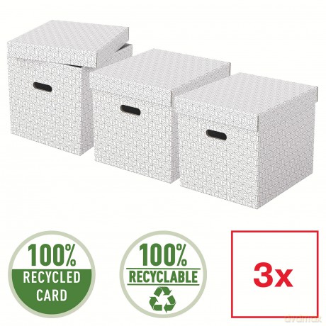 3 Esselte Home Aufbewahrungsboxen 33,0 l