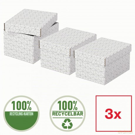 3 Esselte Home Aufbewahrungsboxen 6,5 l