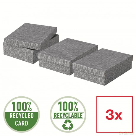 3 Esselte Home Aufbewahrungsboxen 8,0 l