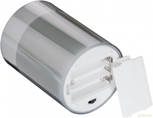 Goobay: 3 goobay LED-Kerzen grau