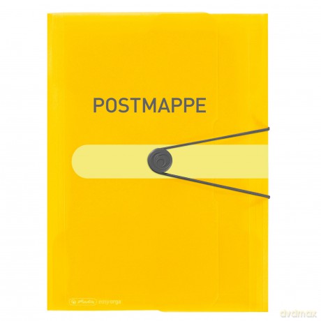 3 herlitz Sammelmappen Postmappe gelb