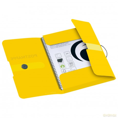 3 herlitz Sammelmappen Postmappe gelb