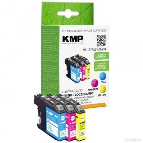 3 KMP B63V cyan, magenta, gelb Tintenpat