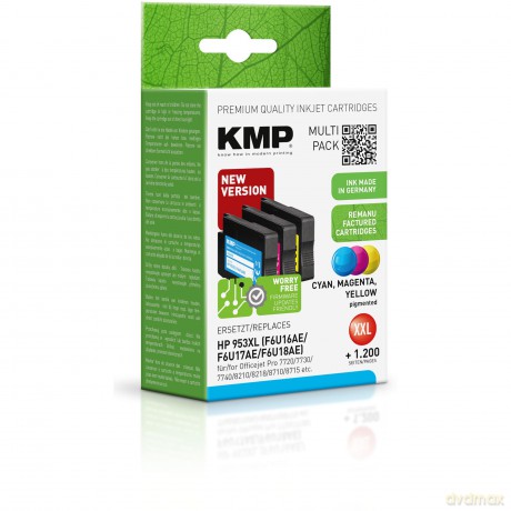 3 KMP H166CMYX cyan, magenta, gelb Tinte