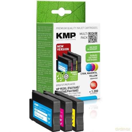 3 KMP H166CMYX cyan, magenta, gelb Tinte