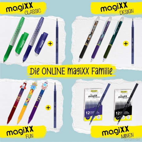 Onlineâž: 3 ONLINE magiXX Gelschreiberminen grźn