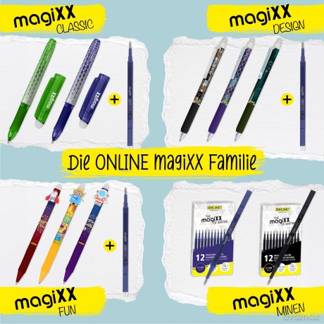 Onlineâž: 3 ONLINE magiXX Gelschreiberminen rot