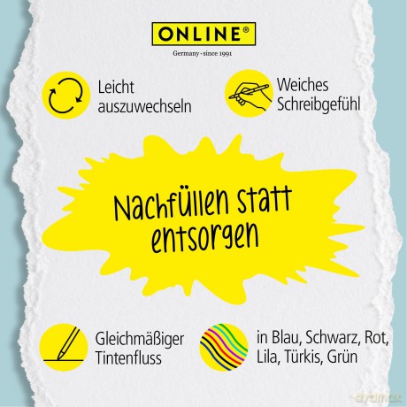 Onlineâž: 3 ONLINE magiXX Gelschreiberminen tźrki