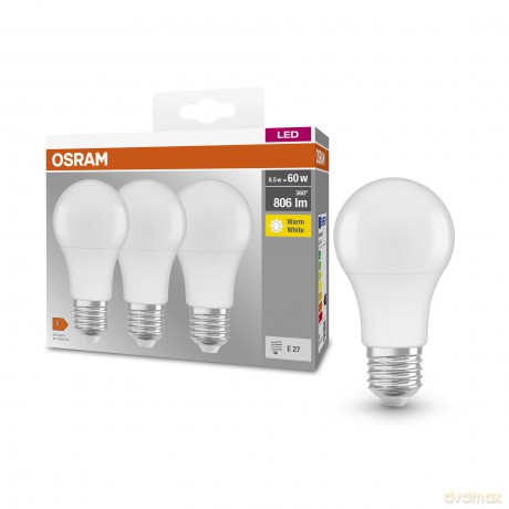 Osram: 3 OSRAM LED-Lampen Base CLASSIC A60 Mult