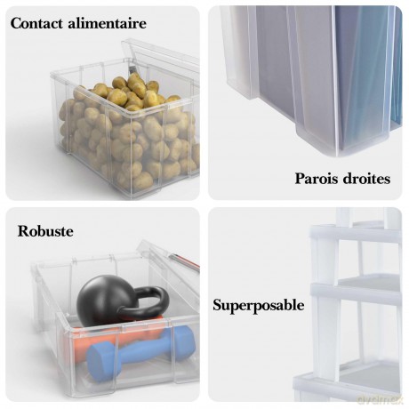 Paperflow: 3 PAPERFLOW CLIP`N STORE Aufbewahrungsbo