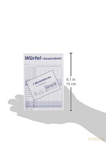 3 RNK-Verlag Ersatzblock DIN A6 Wźrfelsp