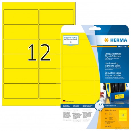 300 HERMA wetterfeste Folienetiketten 80