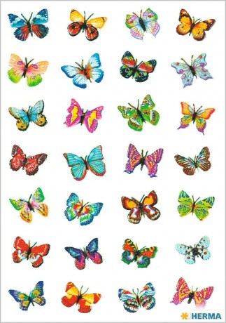 32 HERMA Aufkleber Schmetterlinge