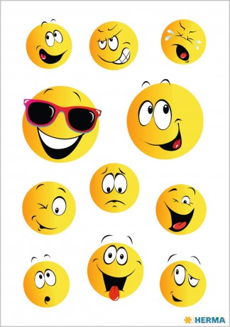 33 HERMA Aufkleber 15042 Happy Face
