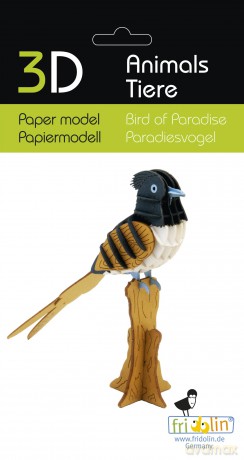 3D Paper Model Bird of Paradise