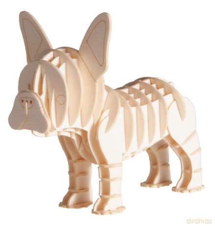 3D Paper Model Buldog
