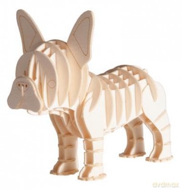 3D Paper Model Buldog
