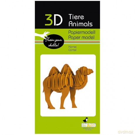 3D Paper Model Camel