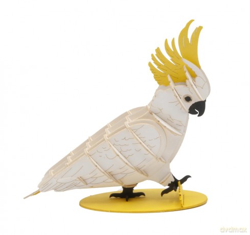 3D Paper Model Cockatoo