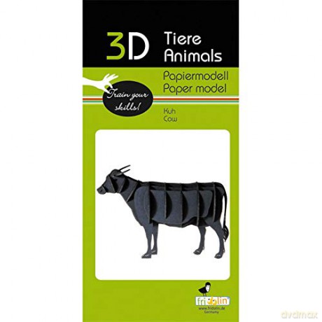3D Paper Model Cow