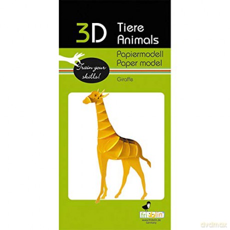 3D Paper Model Giraffe