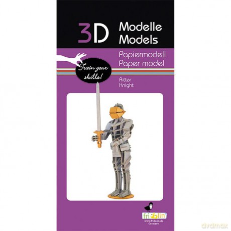 3D Paper Model Knight