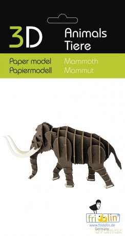 3D Paper Model Mammoth